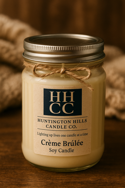 Creme Brulee Wooden Wick Candle