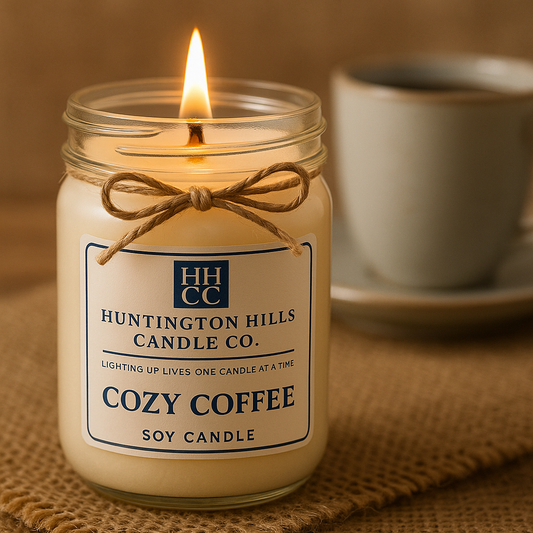 Cozy Coffee Wooden Wick Soy Candle